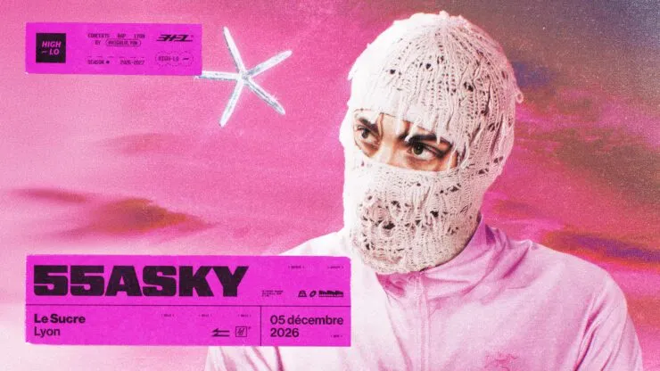 Visuel de « 55ASKY en concert au Sucre à Lyon », publié par Totaal Rez