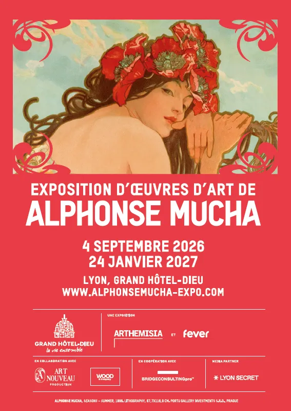 Visuel de « Alphonse Mucha - l'Exposition au Grand Hôtel-Dieu », publié par grand-hotel-dieu.com